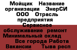 Мойщик › Название организации ­ ЭнерСИ, ООО › Отрасль предприятия ­ Сервисное обслуживание, ремонт › Минимальный оклад ­ 30 000 - Все города Работа » Вакансии   . Тыва респ.,Ак-Довурак г.